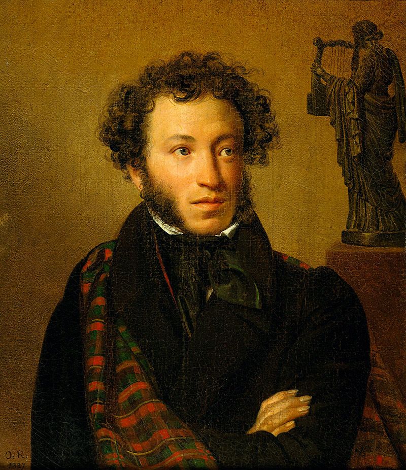 Орест Кипренский. Портрет поэта А.С. Пушкина. 1827 год. Государственная Третьяковская галерея