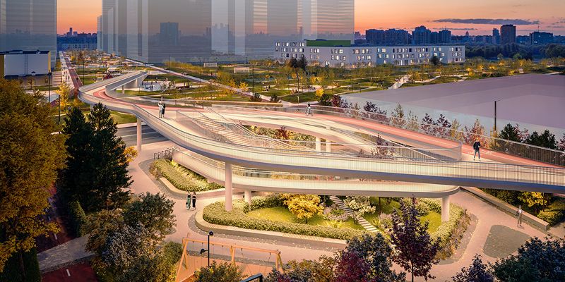 Пешеходный мост свяжет три жилых комплекса в районе Очаково-Матвеевское