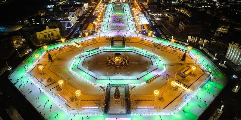 На ВДНХ открылся каток площадью более 20 тысяч квадратных метров