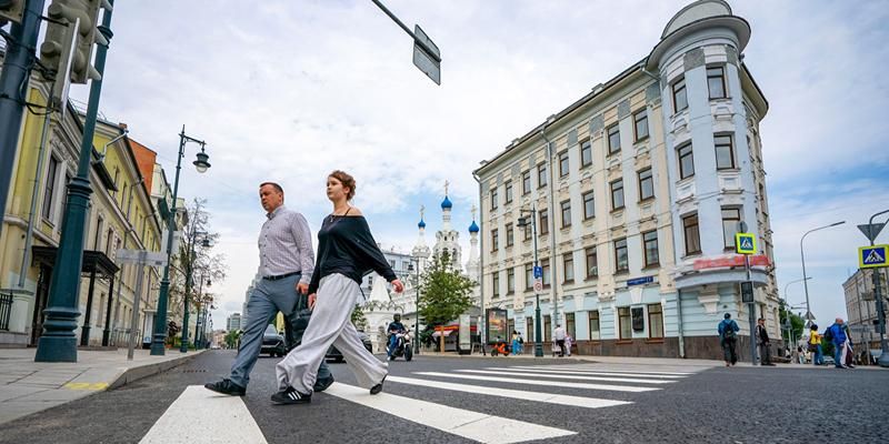 В центре Москвы обновили асфальт на улице Малая Дмитровка