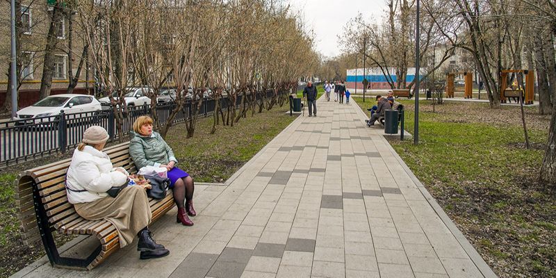 Завершено благоустройство территории возле станции БКЛ «Текстильщики» на юго-востоке Москвы
