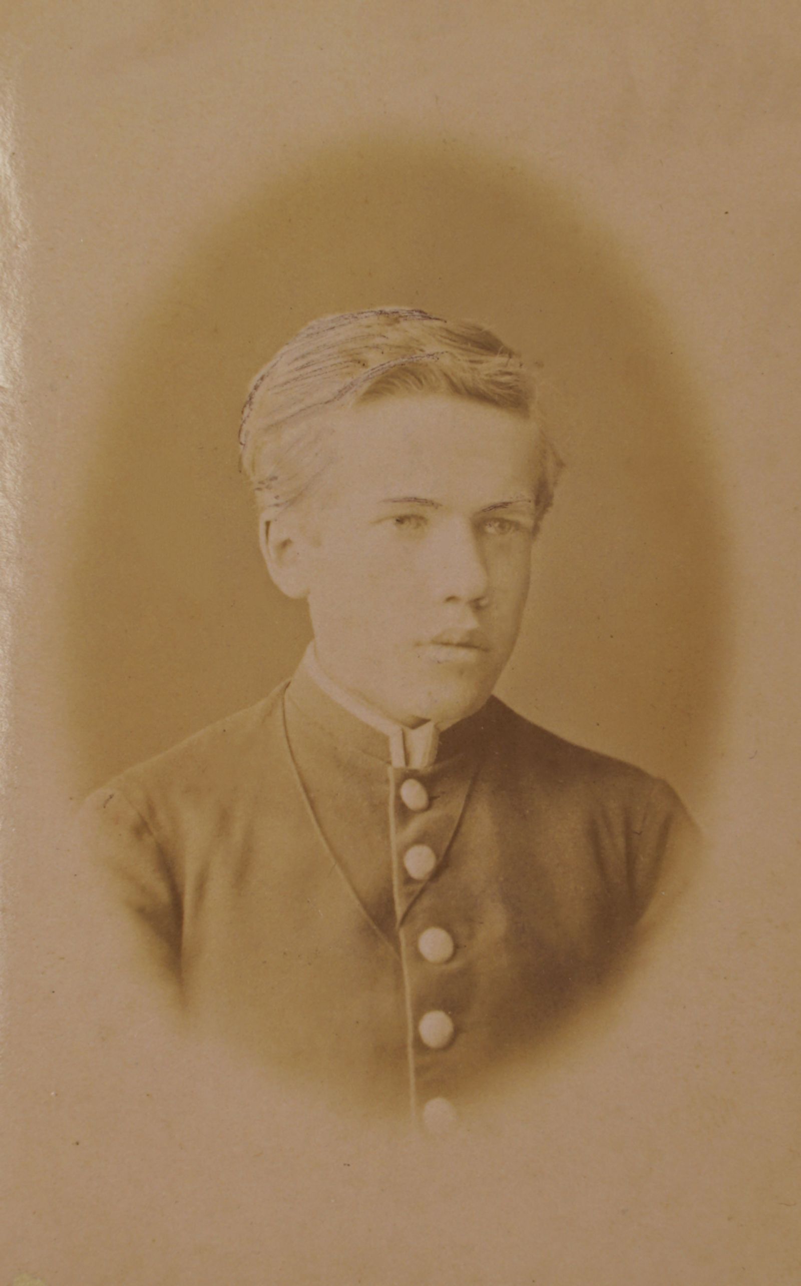 Сергей Чаплыгин, выпускник Воронежской классической гимназии. 1886 г. Главархив Москвы