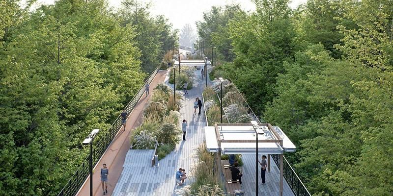 Создание парка на высоте на месте Московского монорельса начнется в конце июня