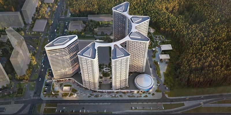 Монолитные работы в жилом комплексе в Ново-Переделкине вышли на надземный уровень