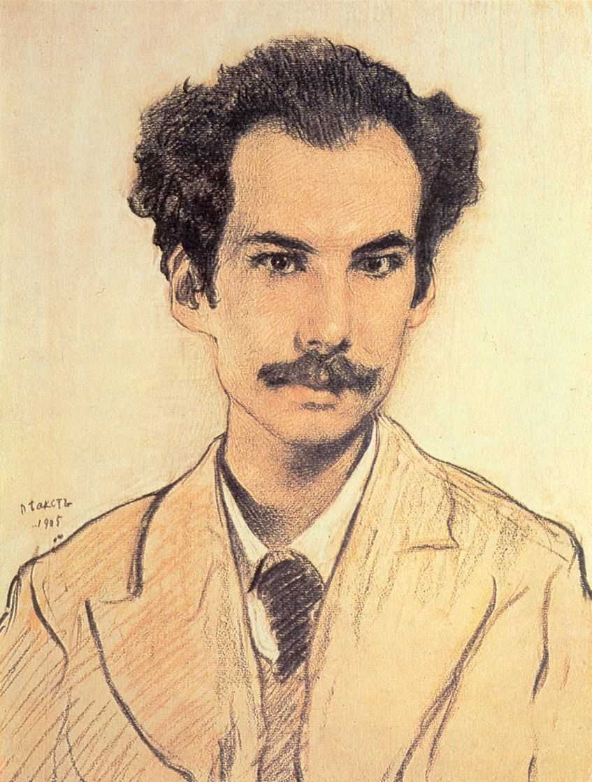 Леон Бакст. Портрет Андрея Белого. 1905 год
