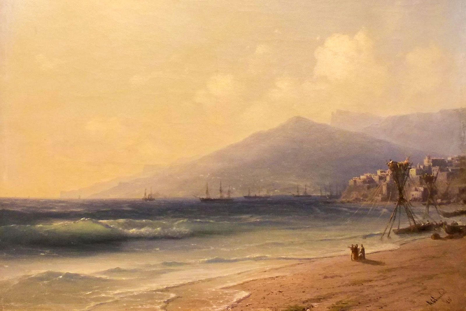 Иван Айвазовский. Побережье около Ялты. Гора Могаби. 1876 год