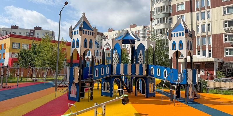 Новые спортивные и игровые площадки появились в Троицке в рамках комплексного благоустройства