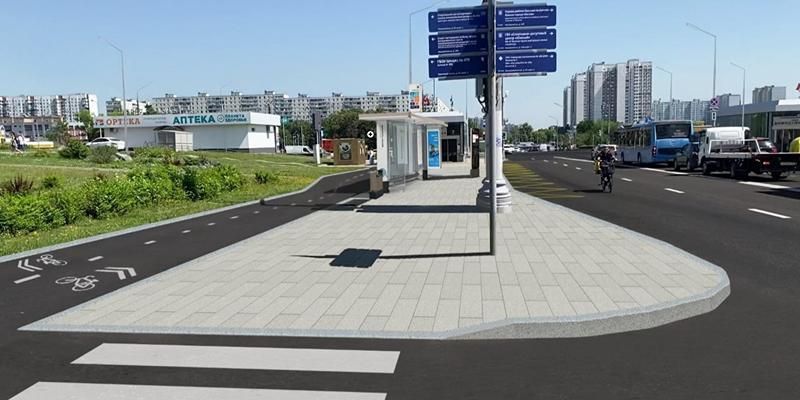 Около станции метро «Домодедовская» обновят остановки, тротуары и фонари