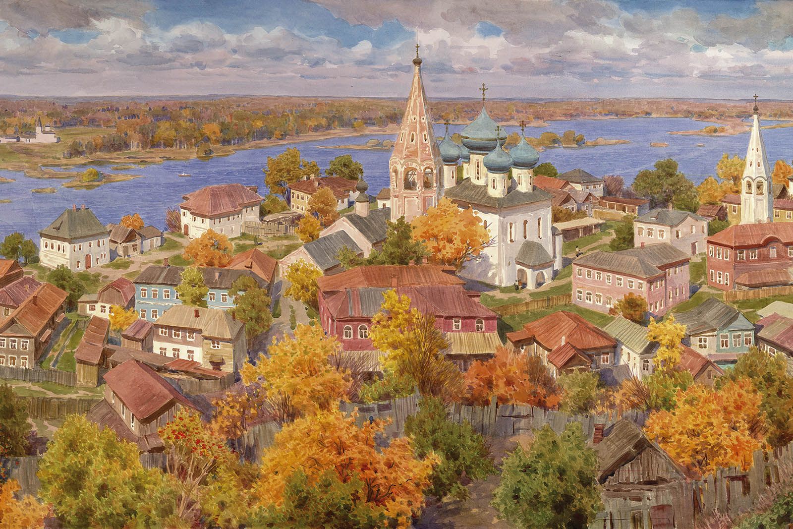 Сергей Андрияка. Гороховец осенью. 2007 год