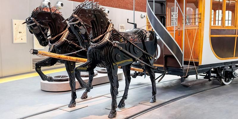 Вагон московской конки 1872 года можно увидеть в Музее транспорта Москвы