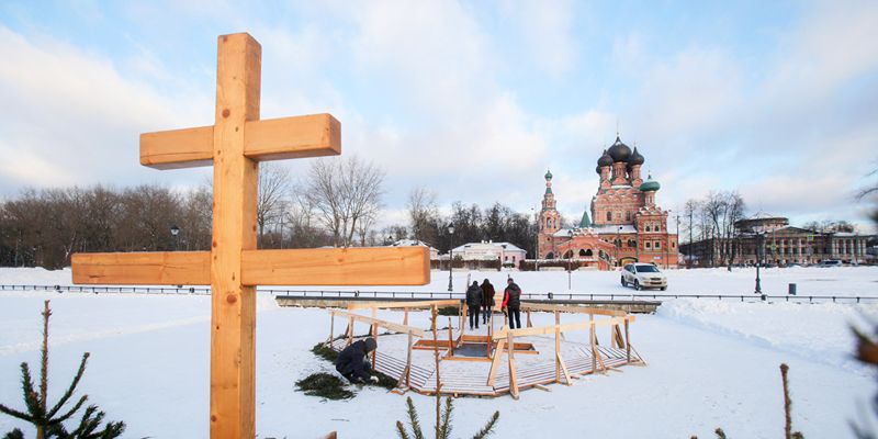 Где оборудуют места для купания на Крещение