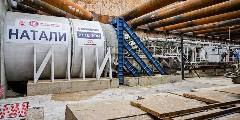Тоннели первого участка Рублево-Архангельской линии метро проложили три проходческих щита