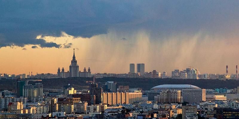 В Москве ожидается дождь с грозой