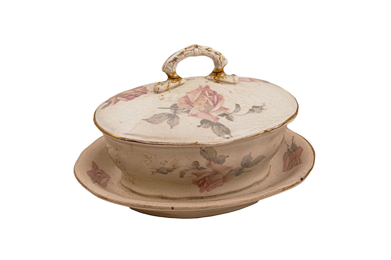 Соусник с крышкой. Завод Товарищества М.С. Кузнецова. 1898-1918 годы. Главархив Москвы