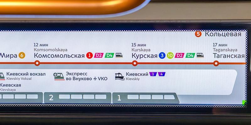 Информацию о выходе к четвертому маршруту регулярного речного электротранспорта разместили в поездах метро