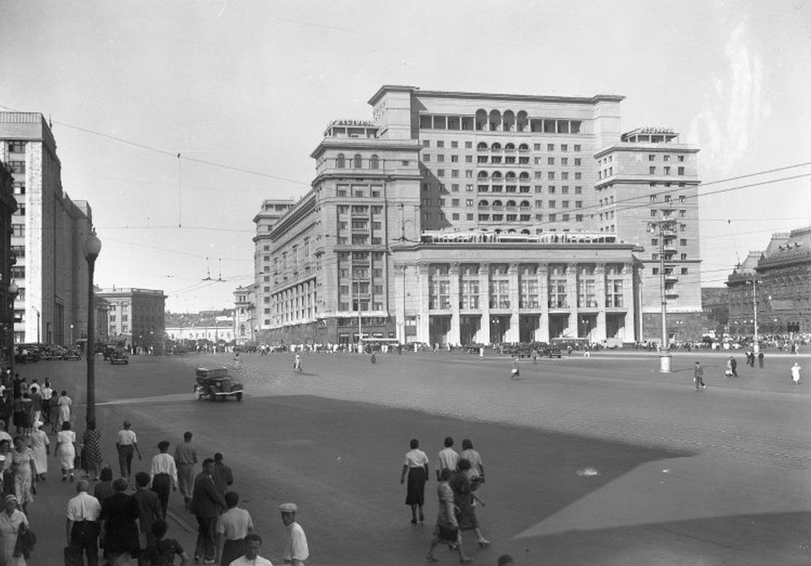 Гостиница «Москва». Фото Н. Грановского. 1939 год. Из коллекции Музея Москвы