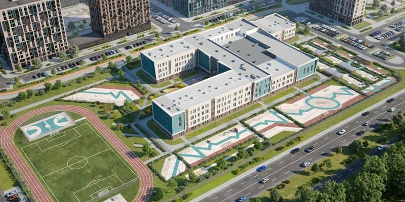 Образовательный комплекс украсят декоративные кубы