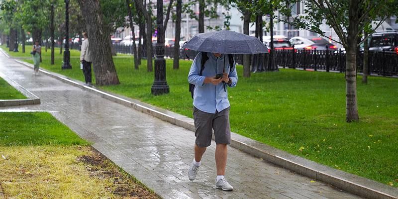 В Москве ожидается дождь с грозой и ветер