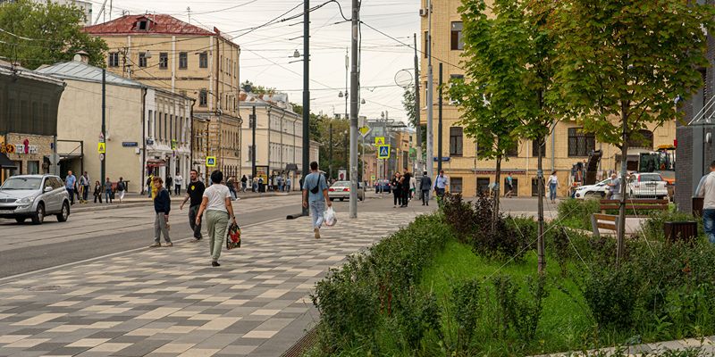 Благоустройство возле МГТУ имени Н.Э. Баумана завершено на три четверти