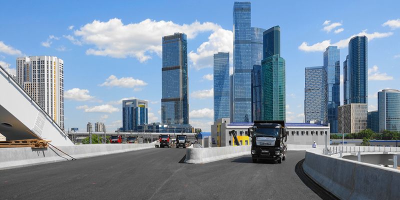 Мост северного дублера Кутузовского проспекта успешно прошел испытания на статическое напряжение и колебания под нагрузкой