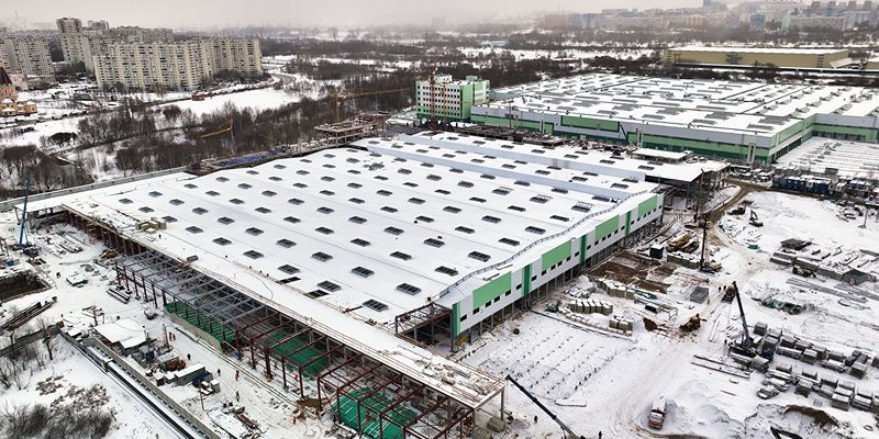 На электродепо «Южное» установят энергоэффективные зенитные фонари
