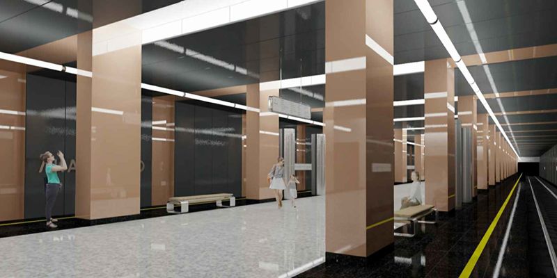 How Lianozovo station of Lyublinsko-Dmitrovskaya metro line will be designed