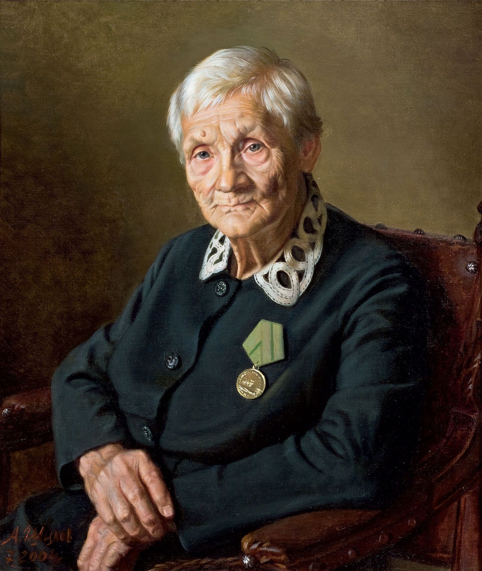 Александр Шилов. Блокадница Ленинграда Е. Н. Иванова. 2004 год