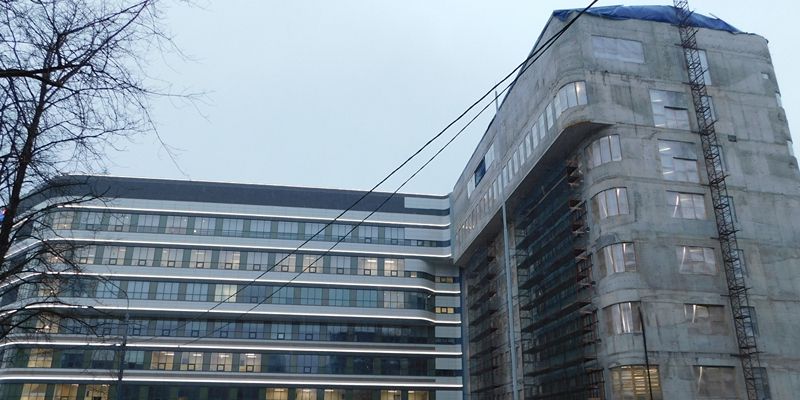 Медицинский центр в районе Проспект Вернадского готов более чем на 50 процентов