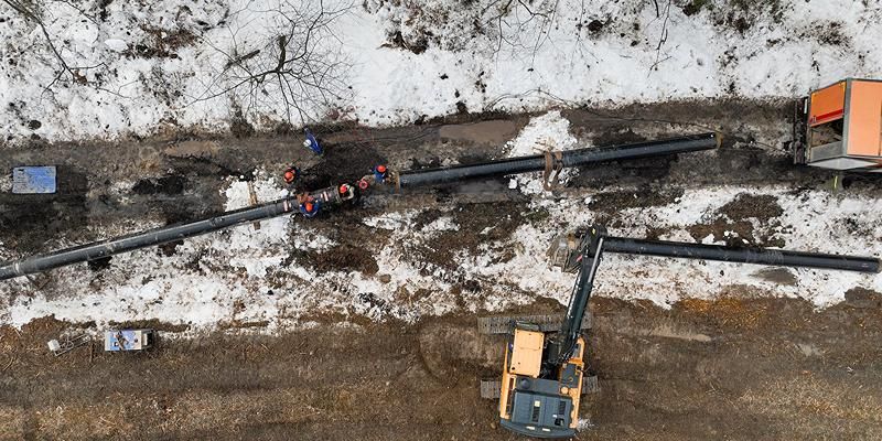 Свыше 10 километров газопровода проложили в Краснопахорском районе