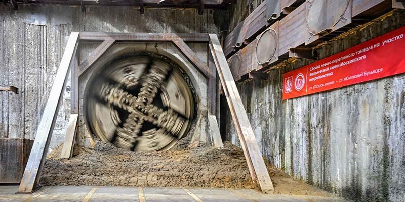 Тоннелепроходческий комплекс «Эсмина» прошел более 200 метров под Москвой-рекой