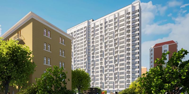 На улице Госпитальный Вал началось строительство дома по программе реновации