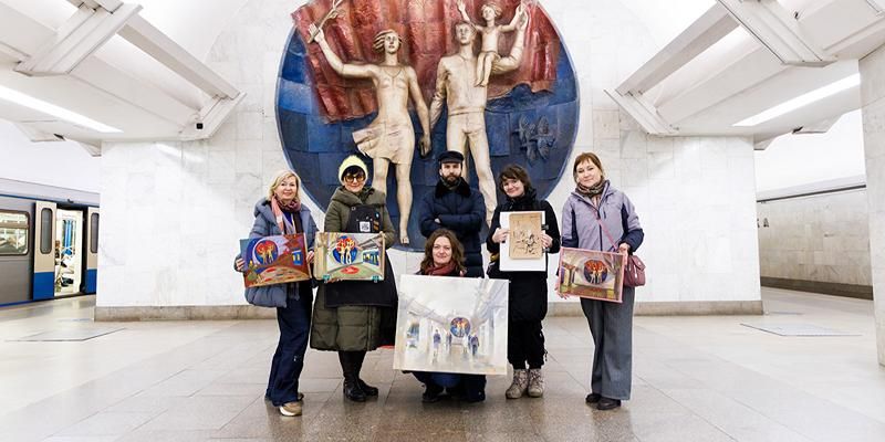 На станции метро «Полянка» открыли 11-ю площадку проекта «Искусство в метро»
