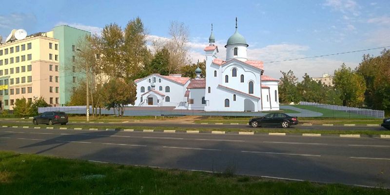 Продолжается строительство Храмового комплекса в честь Преображения Господня в Нагатино-Садовниках