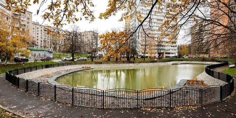 В Гагаринском районе привели в порядок Семеновский пруд