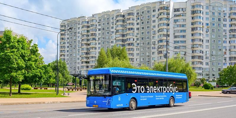 Более 570 электробусов производства ЛиАЗ насчитывается в парках Мосгортранса