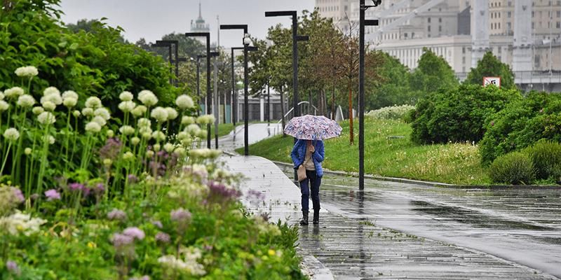 В течение дня в Москве ожидается дождь, гроза и ветер
