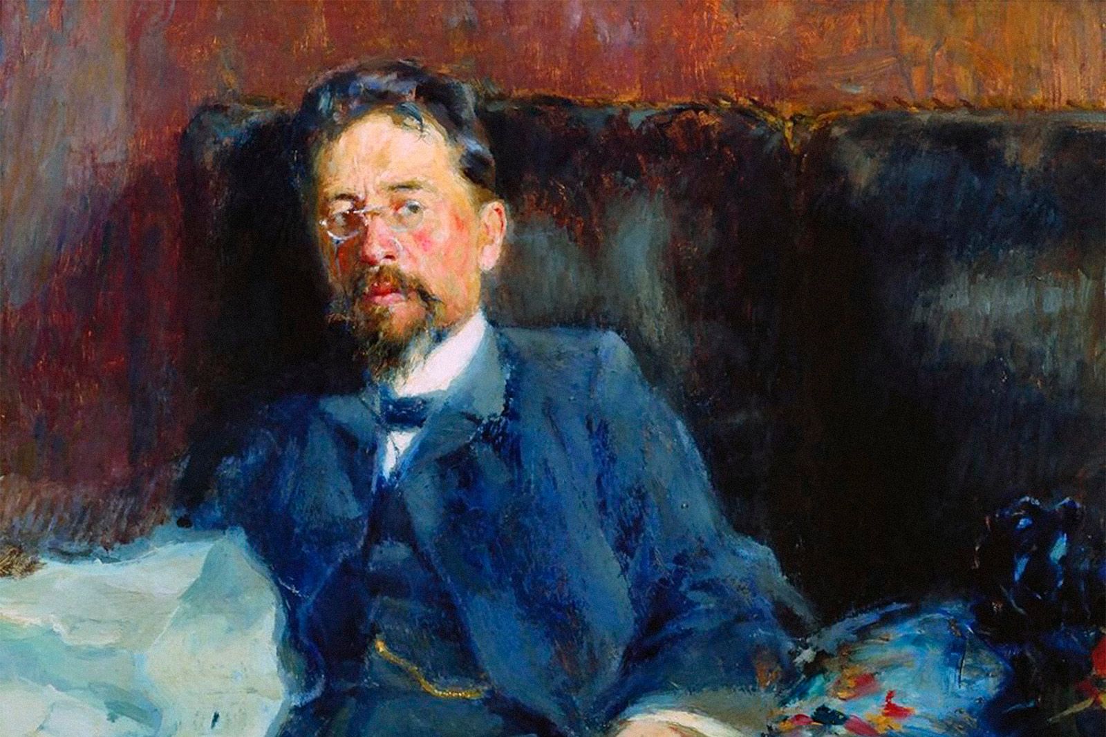 Петр Нилус. Портрет А. Чехова. 1902 год
