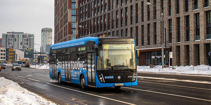 На маршруте М9 начали курсировать электробусы