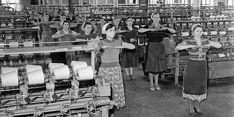 Вдох глубокий, руки шире: Главархив &mdash; о том, как внедряли производственную гимнастику