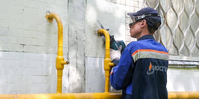 В Москве отремонтировали фасадные газопроводы по 117 адресам