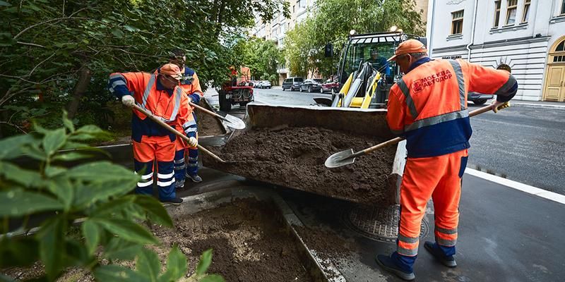На Малой Грузинской улице завершаются работы по комплексному ремонту