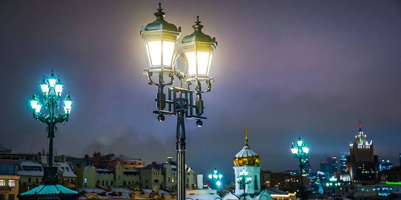 Около 53 тысяч умных фонарей появилось в Москве в прошлом году