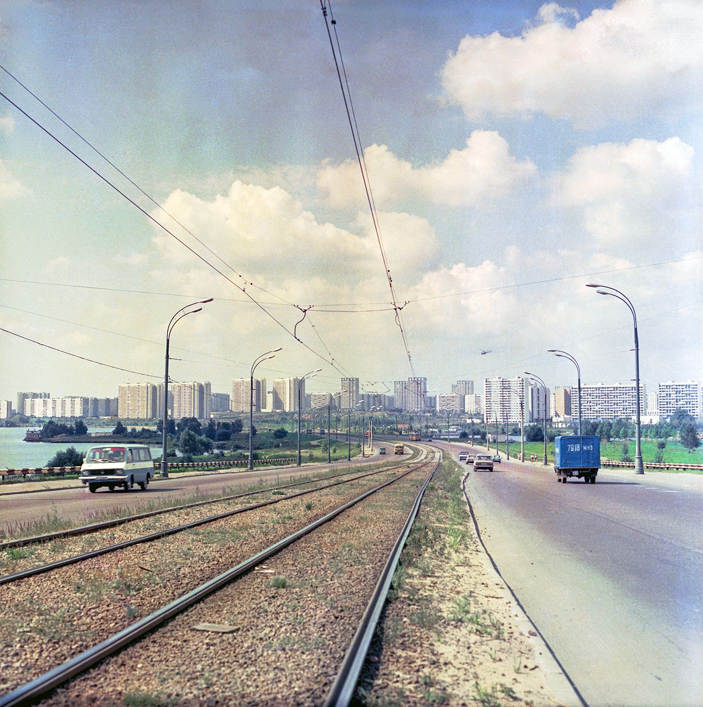 Район Строгино. Фото Н.А. Лычагина. Москва. 1989. Главархив Москвы