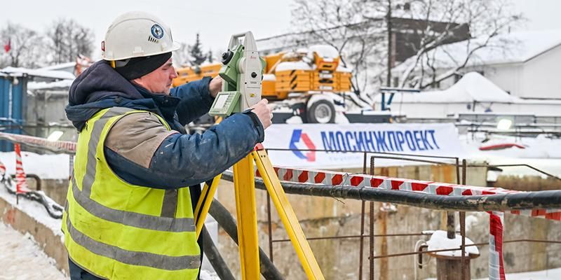 На строящейся станции «Серебряный бор» начались монолитные работы