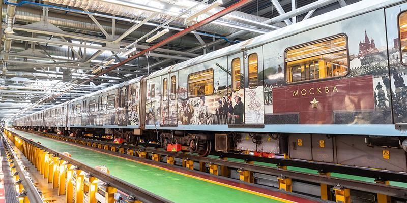 К 80-летию Победы в Московском метрополитене обновили тематический поезд