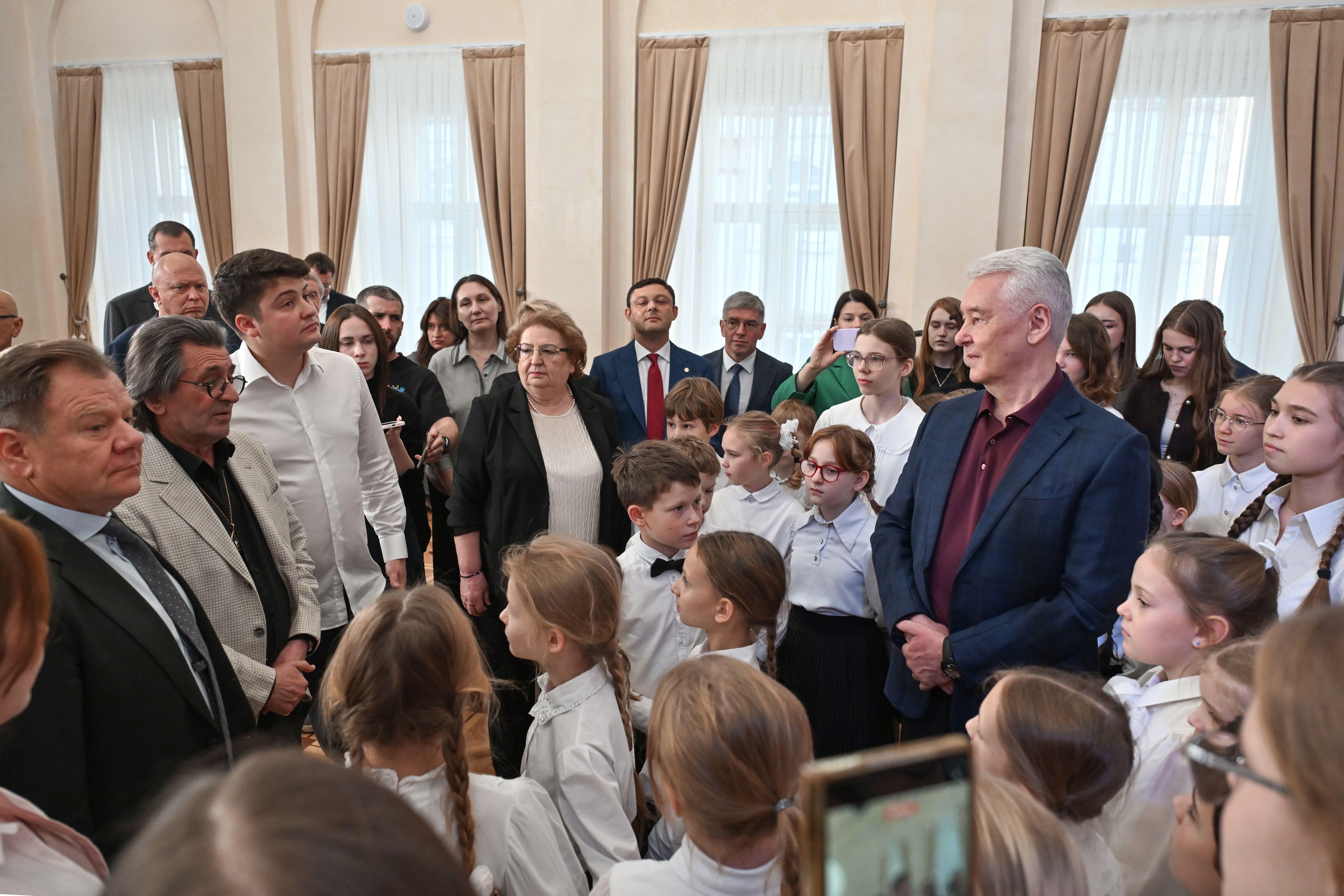 Открытие обновленного здания двух детских школ искусств в Хамовниках (детской музыкальной школы имени В.И. Мурадели и детской художественной школы имени В.А. Серова)
