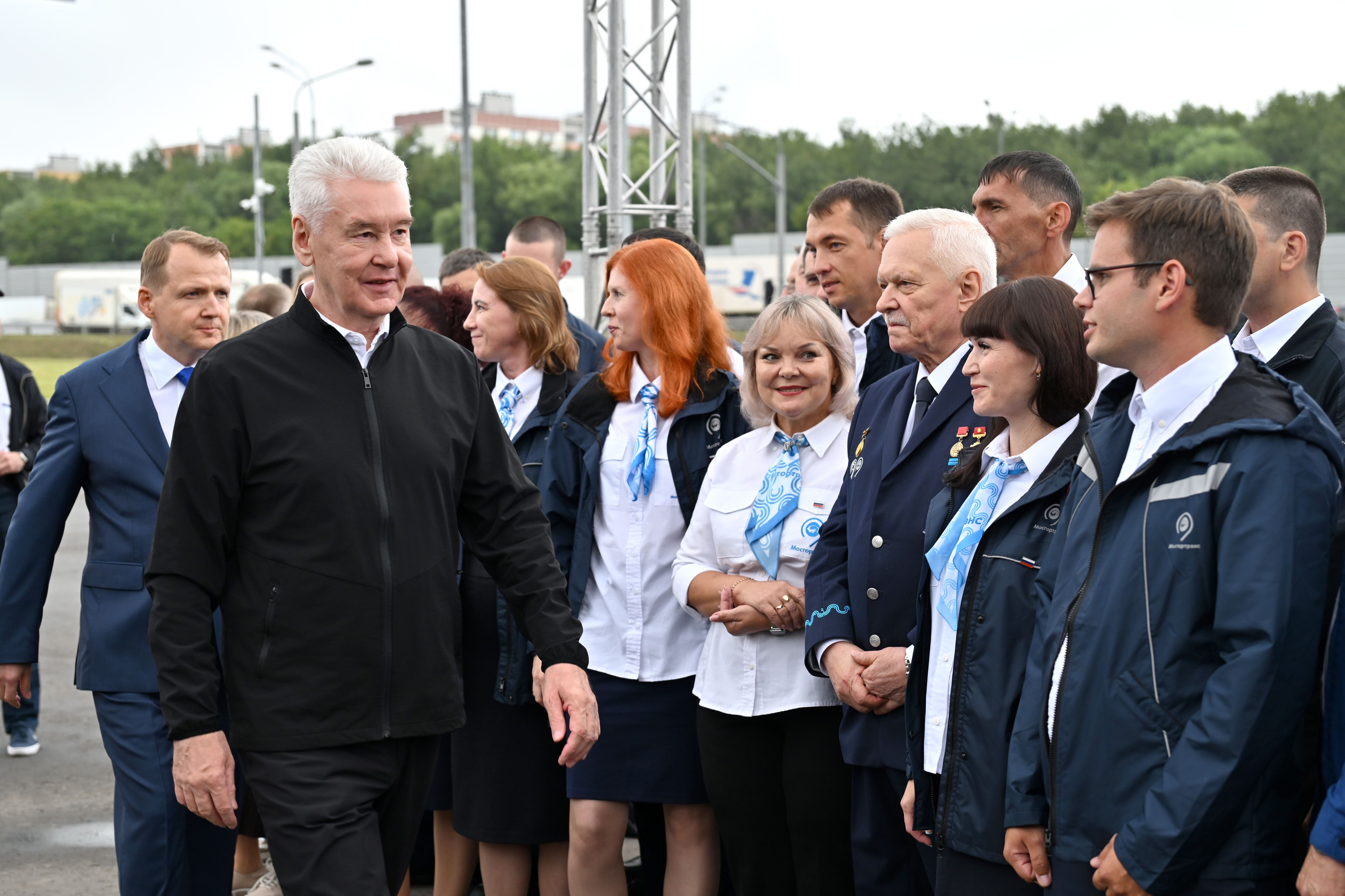 Церемония выхода на линию трехтысячного электробуса и награждение коллектива ГУП «Мосгортранс»