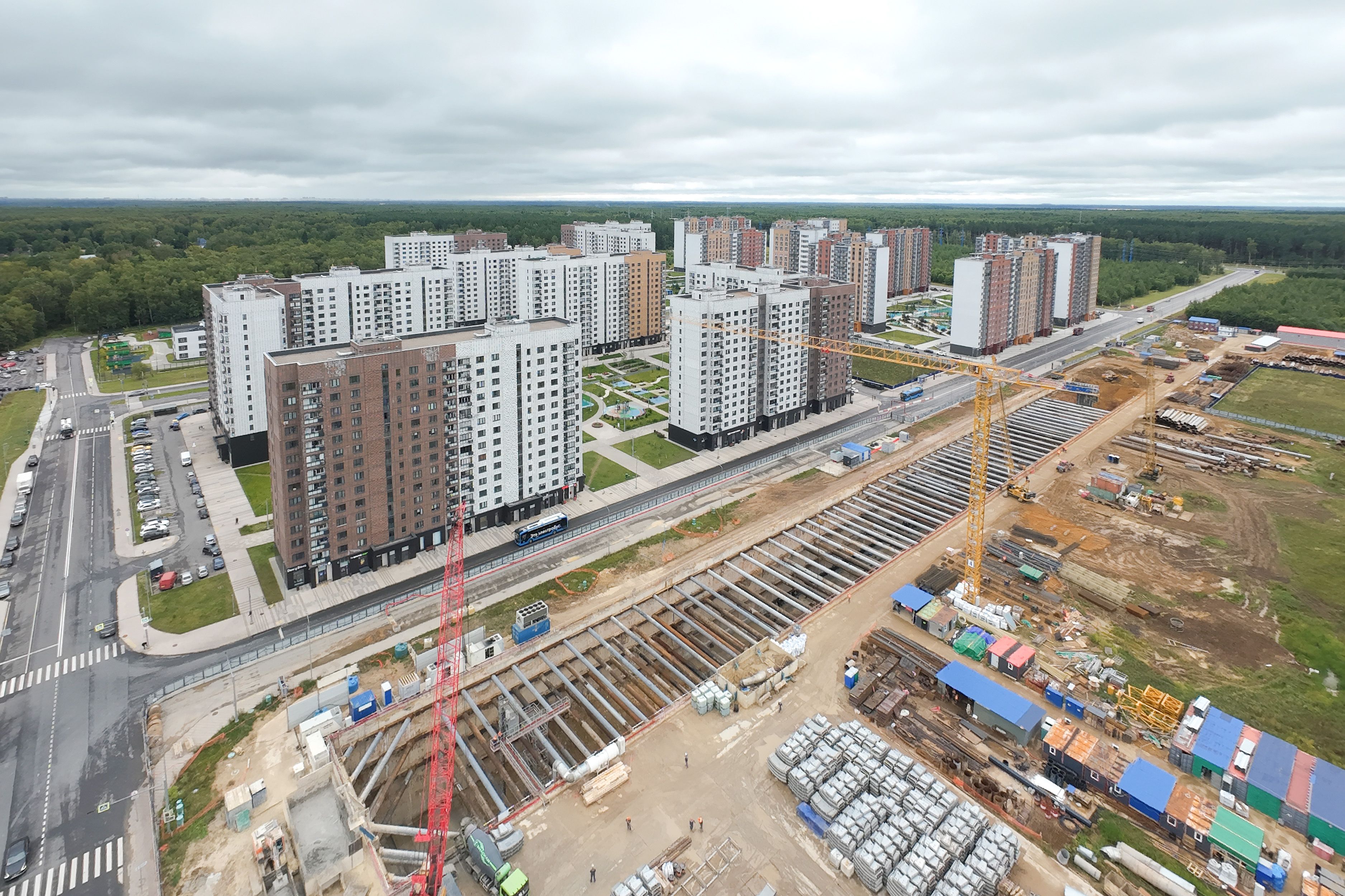 Начало строительства станции «Ватутинки» Троицкой линии Московского метрополитена