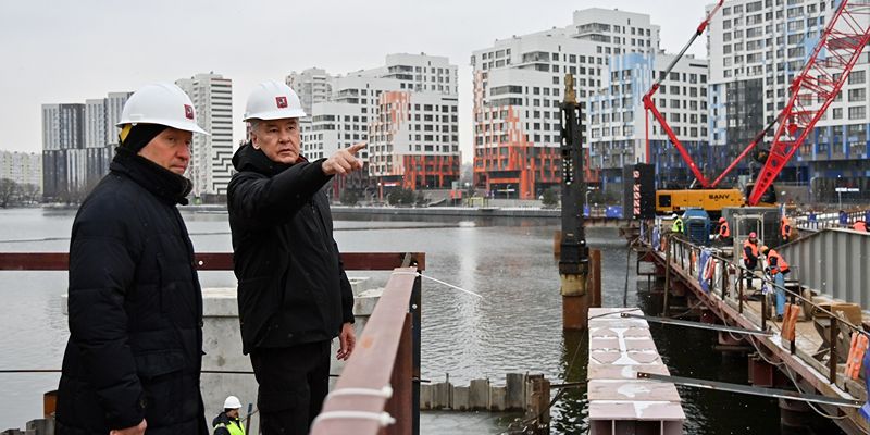Собянин рассказал о строительстве моста через Москву-реку в Нагатинском Затоне