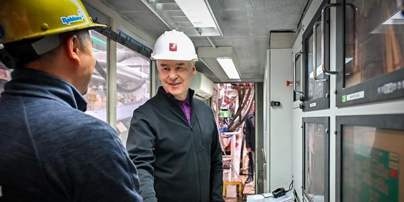 Сергей Собянин дал старт проходке тоннеля Бирюлевской линии метро
